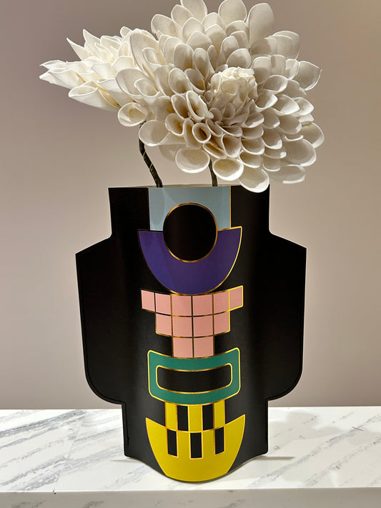 Color Block in Black Vase