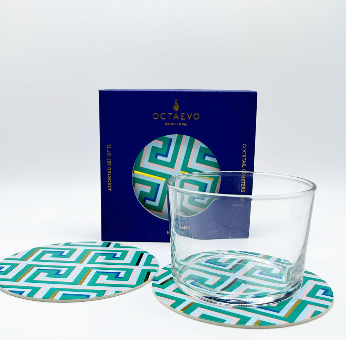 Bright Paver Cocktail Coasters (Two Sided)