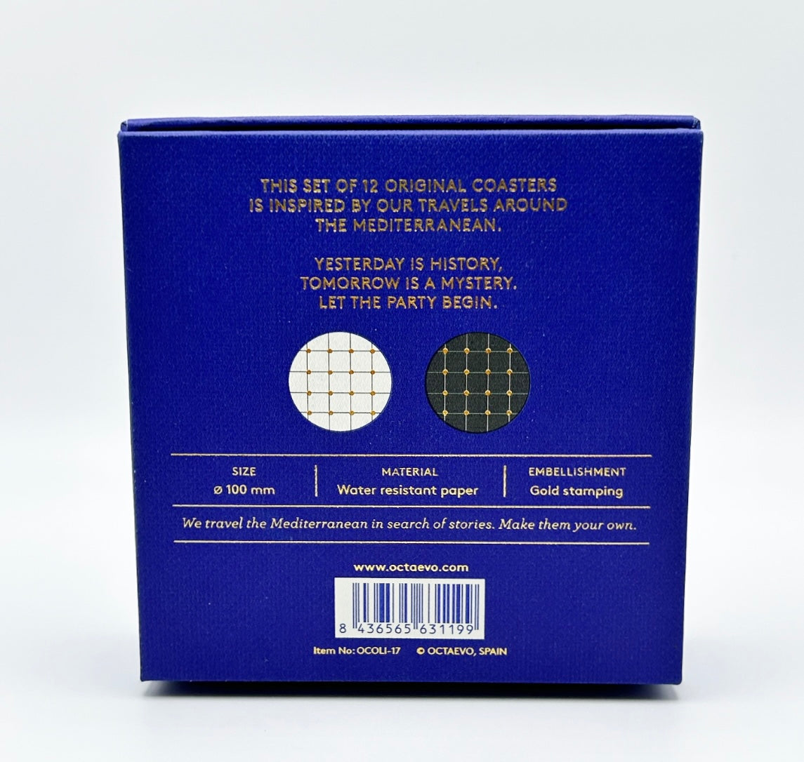 Black & White Affair Cocktail Coasters (Two Sided)