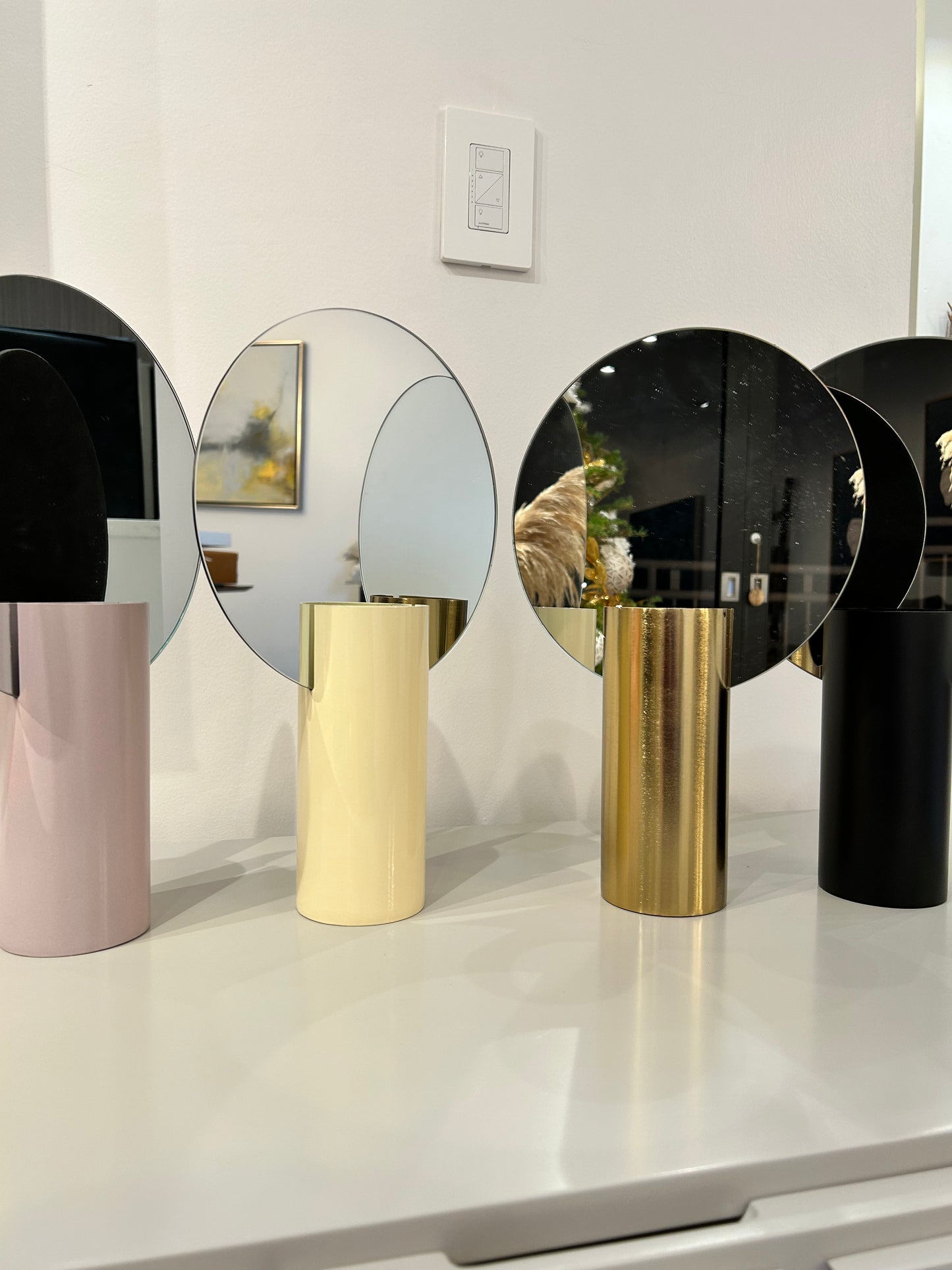 Inlaid Mirror Vase (Various Colors)