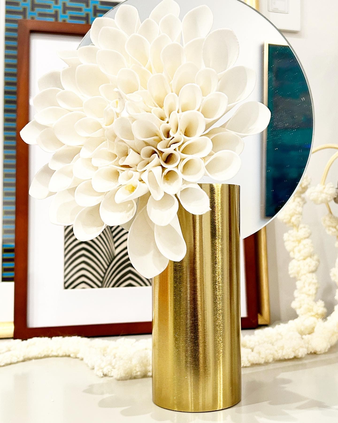 Inlaid Mirror Vase (Various Colors)