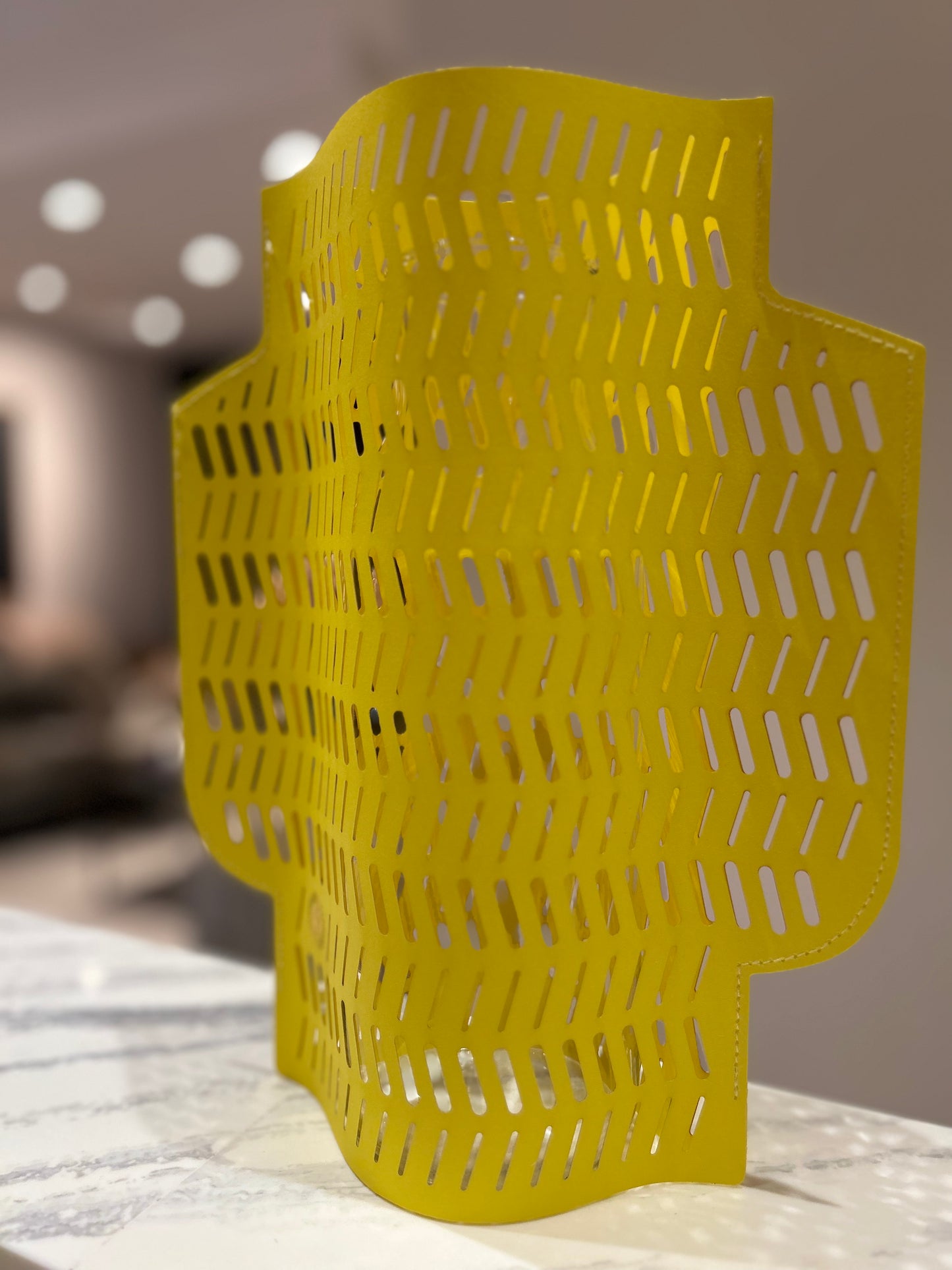 Eyelet in Yellow Vase