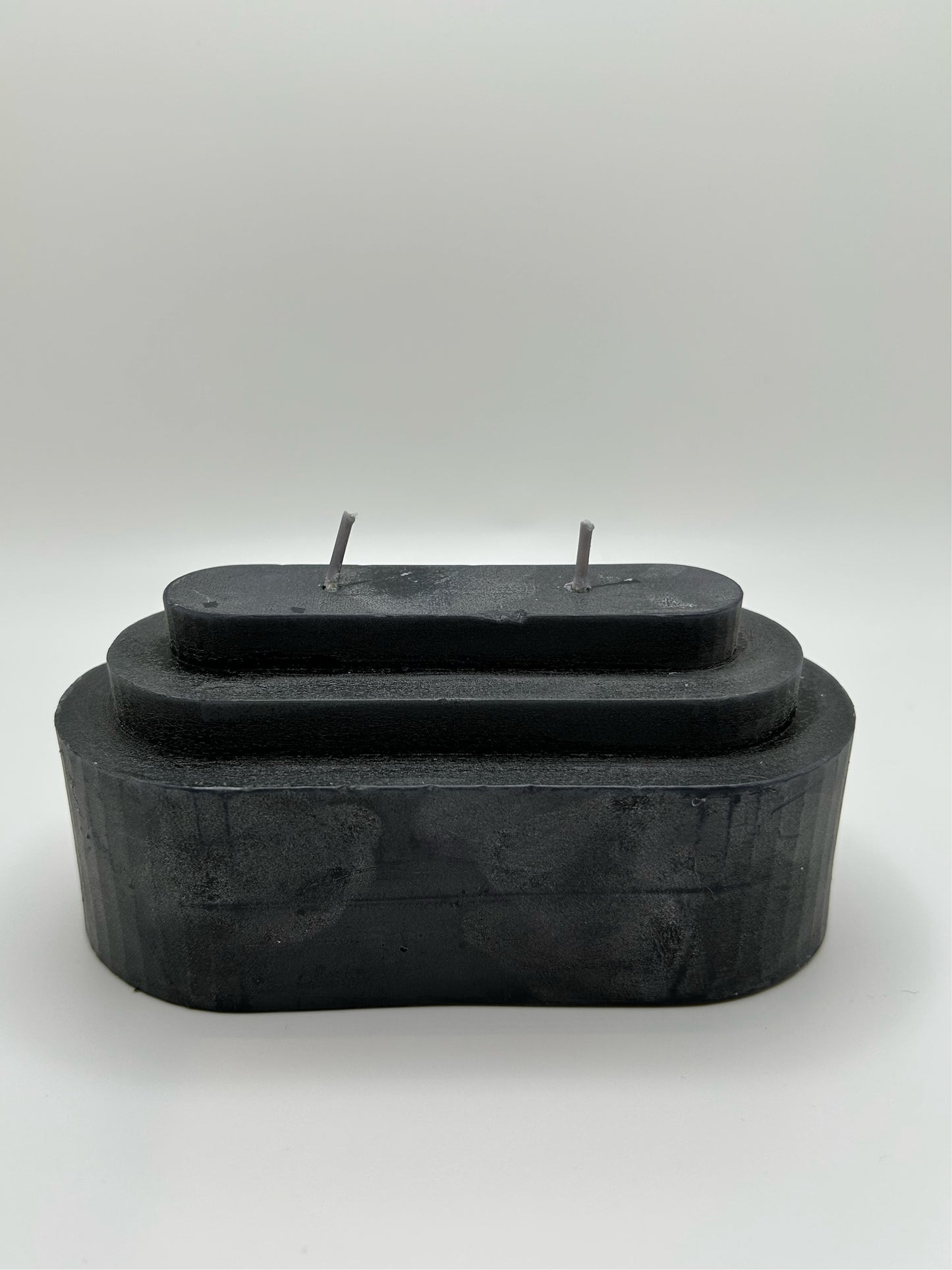 Geo Shaped Wax Candle - Black
